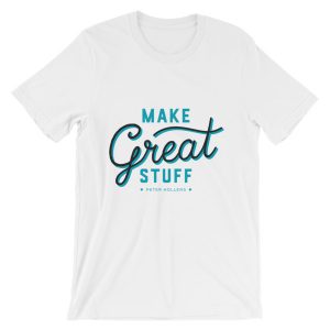 Make great stuff white T-shirt-1